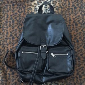 H&M black backpack purse